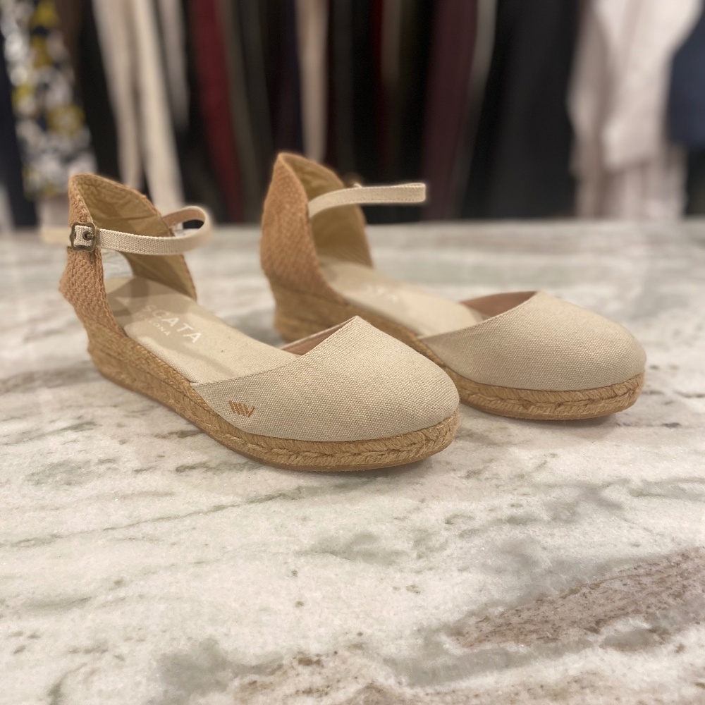 Viscata Espadrille wedges EU 39 like new